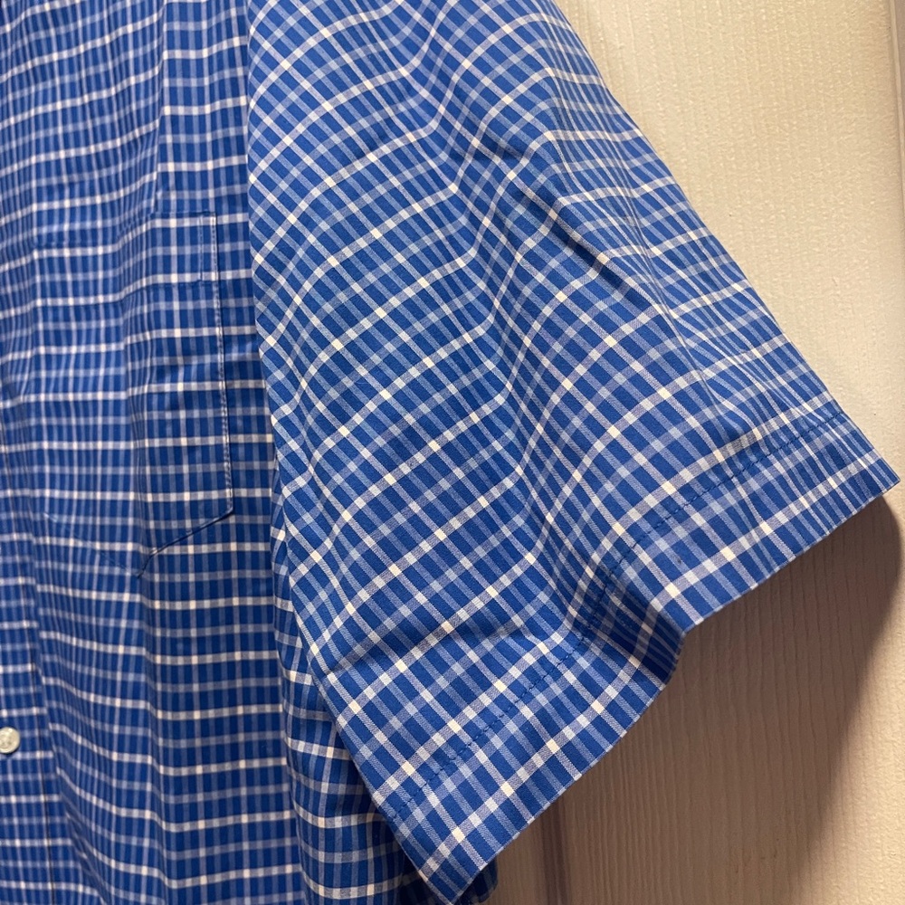 L.L. Bean Wrinkle Resistant Traditional Untucked Fit, Plaid Short Sleeve XXL-Reg - Picture 8 of 12